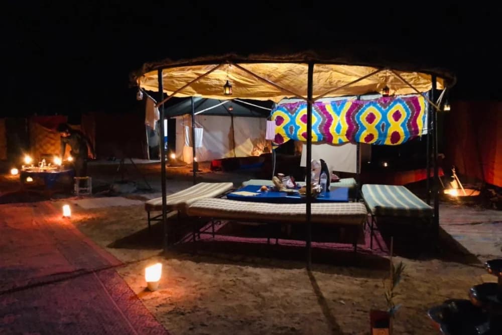 Merzouga Bivouac fixe standard Balade à dos de chameau + Dîner & Spectacle + Sandboard - 4