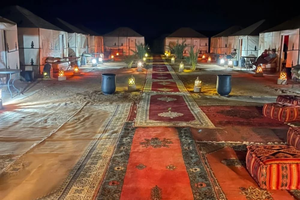 Vivac de Lujo Merzouga – Baño Privado + Paseo en Camello + Cena y Espectáculo + Desayuno + Regreso (Camello y 4x4) - 3