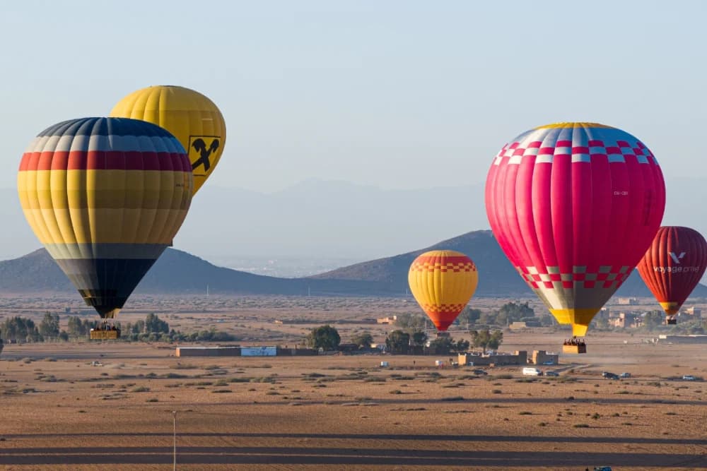 Marrakech: Vuelo en Globo Aerostático al Amanecer de 1 Hora + Desayuno Bereber