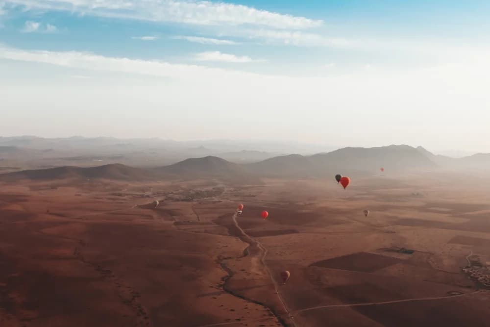 Globo Aerostático al Amanecer en Marrakech (50–60 Min) + Paseo en Camello + Desayuno - 2