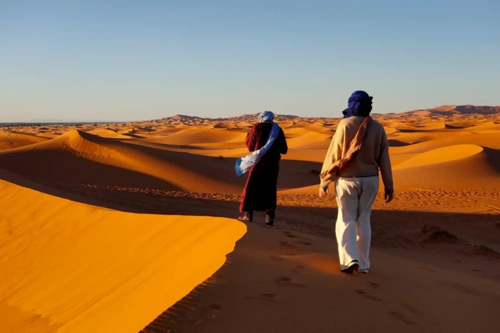 Merzouga Vivac Salvaje 10H, Ruta en Camello y Guía + Hoguera + Comidas + Soporte 4x4 - 5