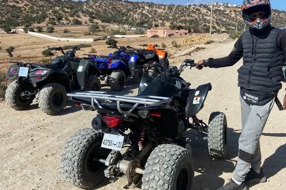 Taghazout Quad 1h30 + Visita a la Granja, Té a la Menta, Piscina y Traje Bereber - 5