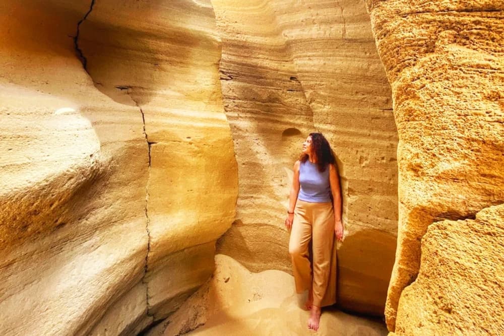 Dunas de Arena Timlaline: Excursión al Atardecer con salida a las 16:00, Cañón de la Cueva + Guía