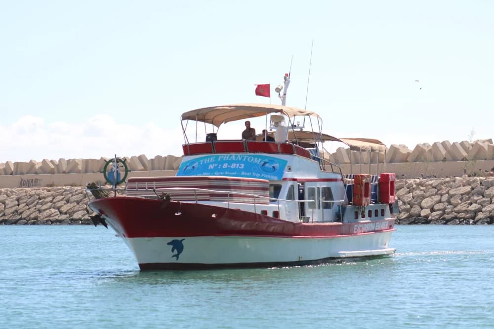 Paseo en Barco por Agadir: Pesca y Natación de 4 horas