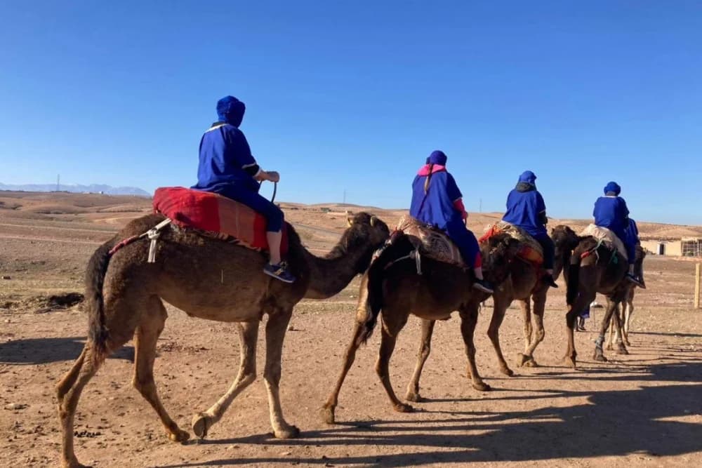 Agafay Camel Ride 40 Min Ride + Jellaba + Moroccan Tea - 4