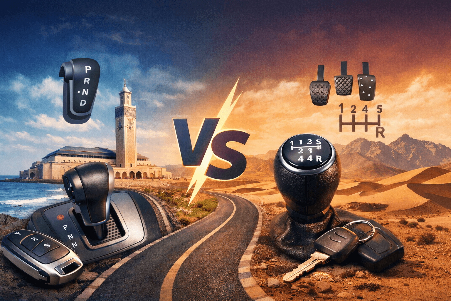 Alquiler de coches automáticos vs. manuales en Marruecos: ¿qué deberían reservar la mayoría de los viajeros?