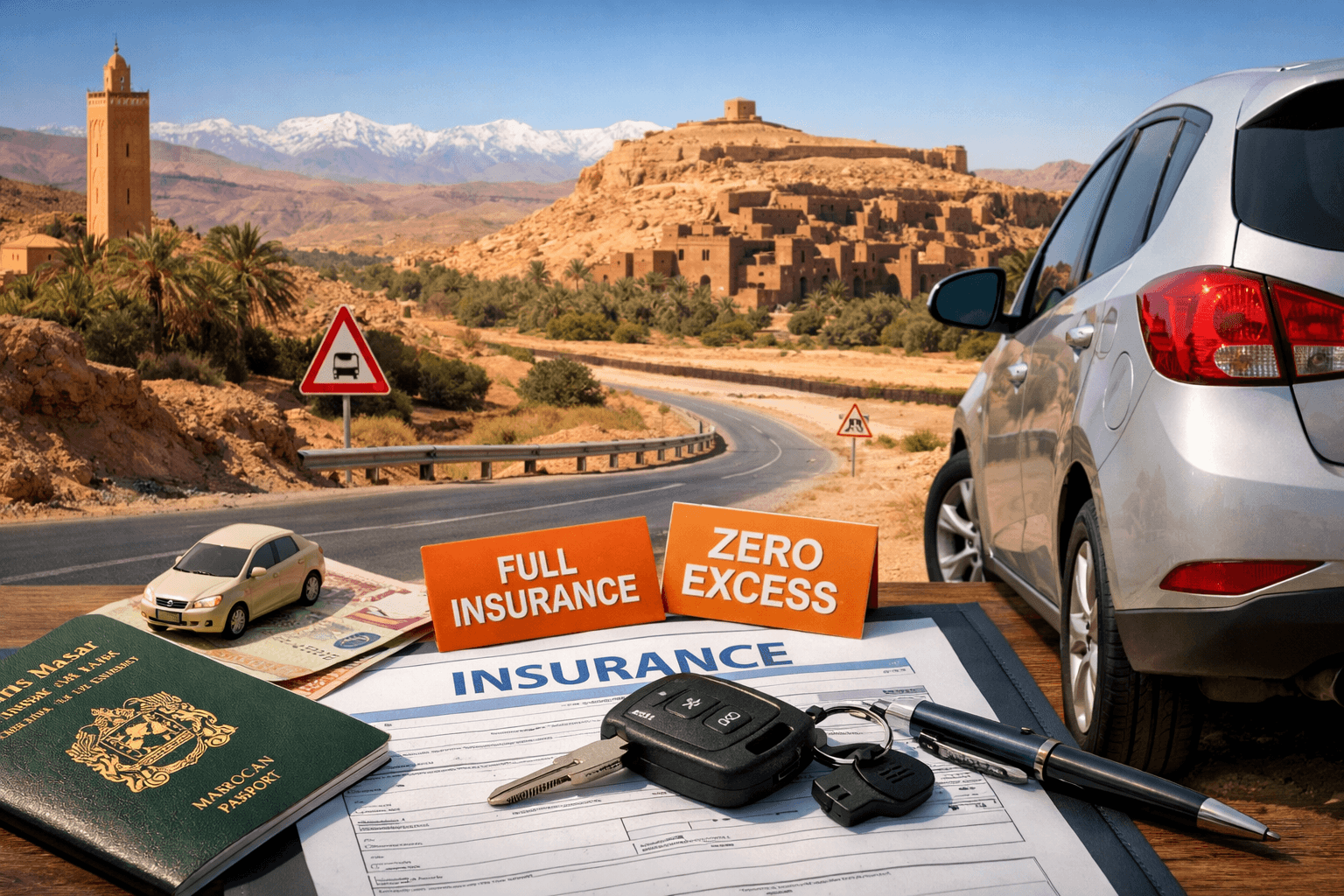 Seguro a todo riesgo en el alquiler de coches en Marruecos: La verdad sobre las ofertas de "cero franquicia"