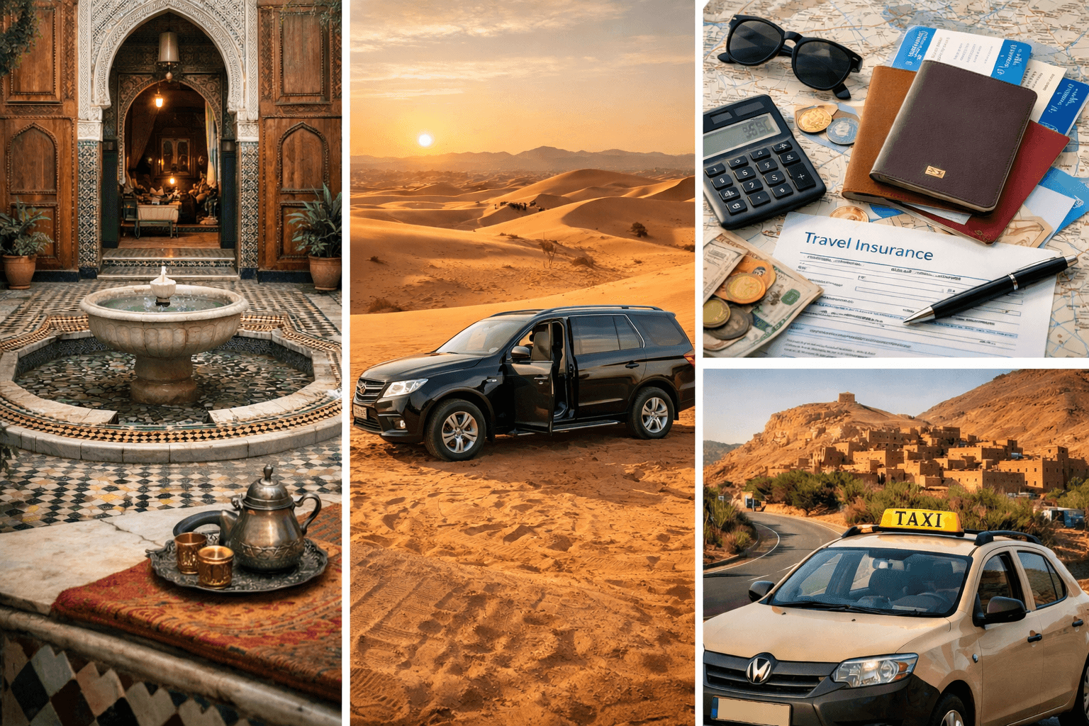 Preguntas Frecuentes de Viaje a Marruecos (2026): Depósitos, Seguros, Conductores, Taxis y Consejos para Reservar