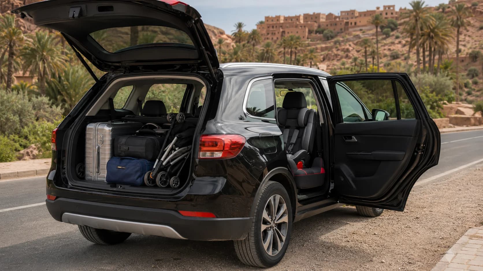 Alquilar un Coche en Marruecos con Niños: Sillas y Consejos Familiares