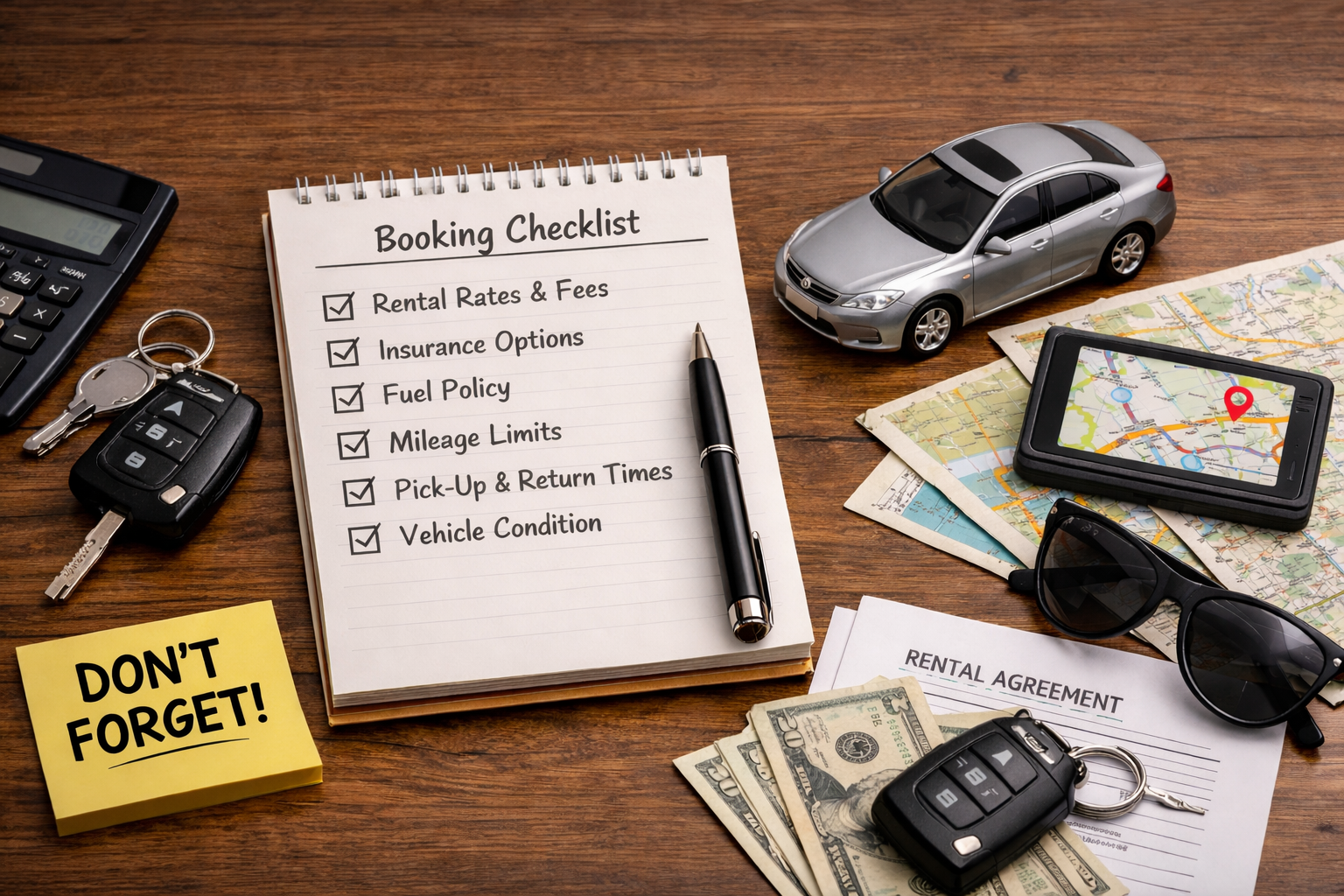 Lista de verificación para reservar: preguntas que evitan sorpresas