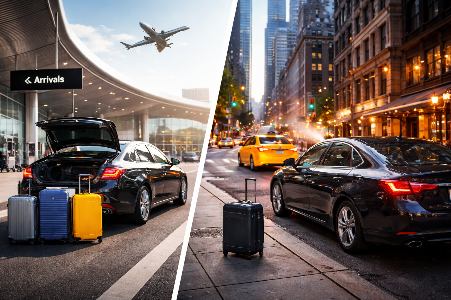 Abholung am Flughafen vs. in der Stadt: Was ist günstiger (und wann)