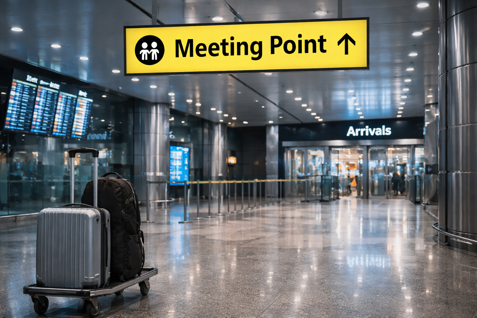 Puntos de encuentro y llegadas tardías en las recogidas del aeropuerto